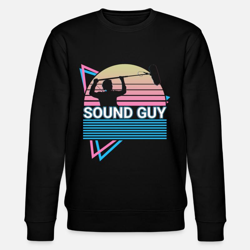 Sound Engineer Retro - Stanley/Stella CHANGER Unisex Organic Sweatshirt - black