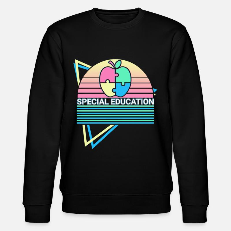 Sonderpädagogik Retro - Stanley/Stella Unisex Bio-Sweatshirt CHANGER  - Schwarz