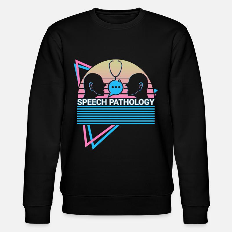 Speech Pathology Speech Pathologist Retro - Stanley/Stella CHANGER Unisex Organic Sweatshirt - black