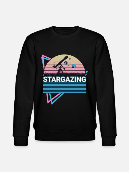 Sterngucker Stargazer Retro - Stanley/Stella CHANGER Unisex Organic Sweatshirt - black