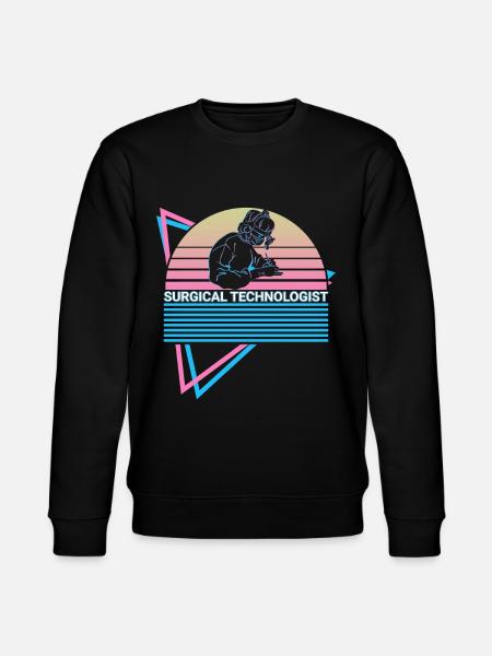 Surgical Technologist Retro - Stanley/Stella CHANGER Unisex Organic Sweatshirt - black