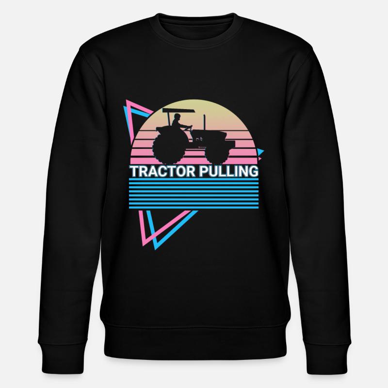 Tractor Pulling Retro - Stanley/Stella CHANGER Unisex Organic Sweatshirt - black