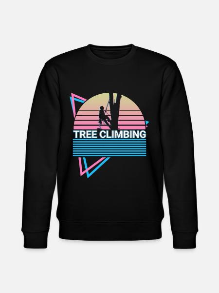 Tree climbing Tree climber retrò - Felpa ecologica unisex CHANGER di Stanley/Stella - nero