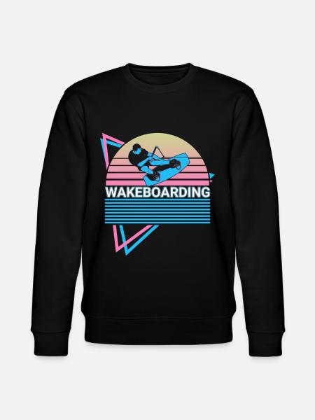 Wakeboarding Wakeboarder Retro - Stanley/Stella CHANGER Unisex Organic Sweatshirt - black