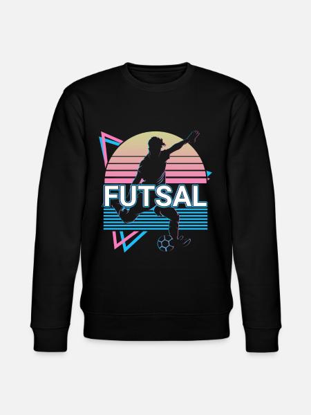 Futsal player retro - Stanley/Stella CHANGER Unisex Organic Sweatshirt - black