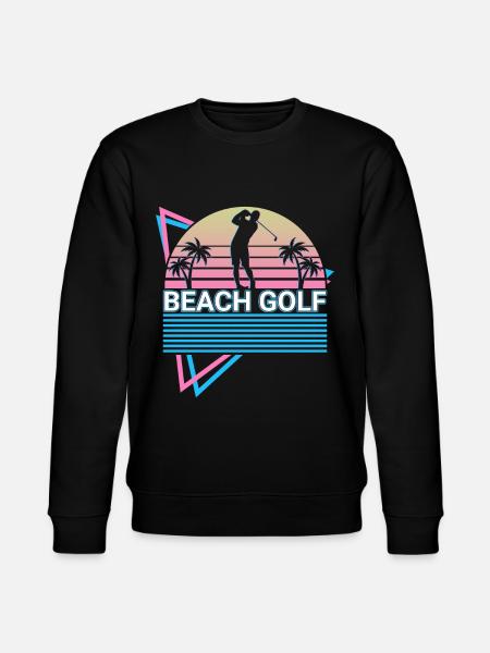 Beach golfers retro - Stanley/Stella CHANGER Unisex Organic Sweatshirt - black