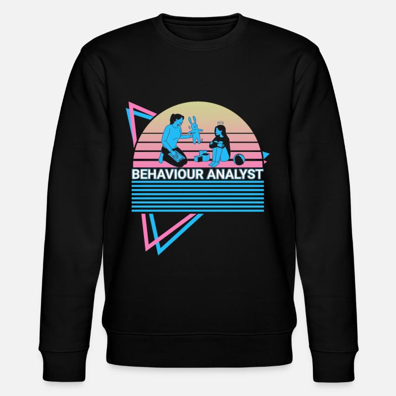 Analyste comportemental Rétro - Sweat bio CHANGER Stanley/Stella Unisexe - noir