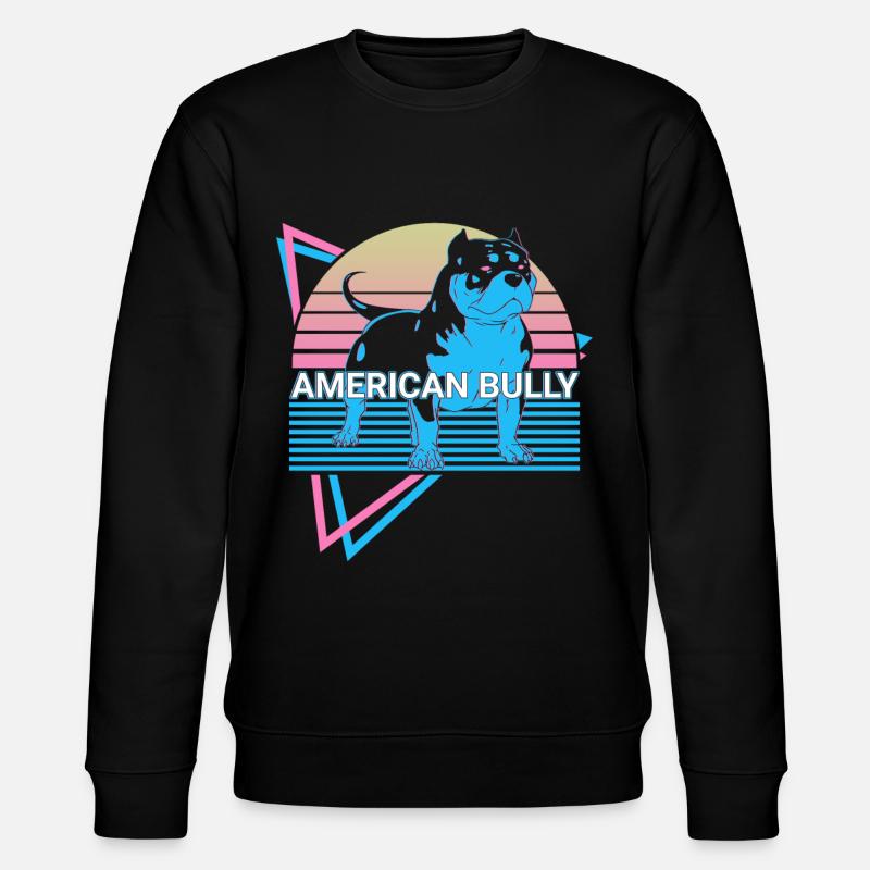 American Bully Retro - Stanley/Stella CHANGER Unisex Organic Sweatshirt - black