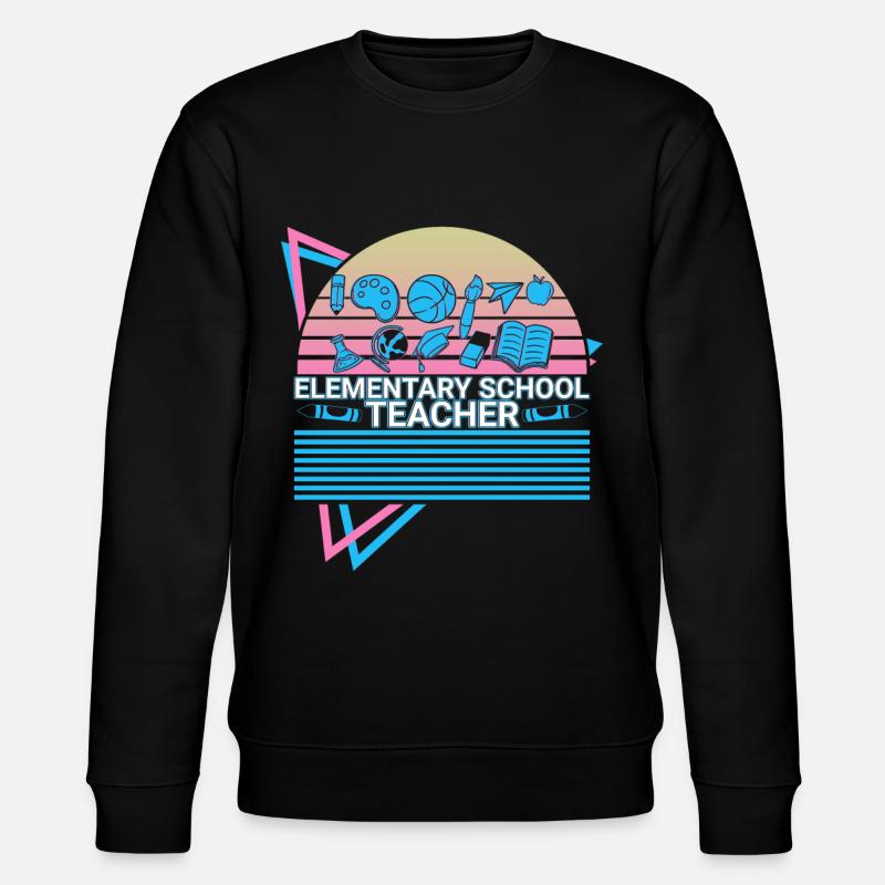 Rétro des enseignants du primaire - Sweat bio CHANGER Stanley/Stella Unisexe - noir