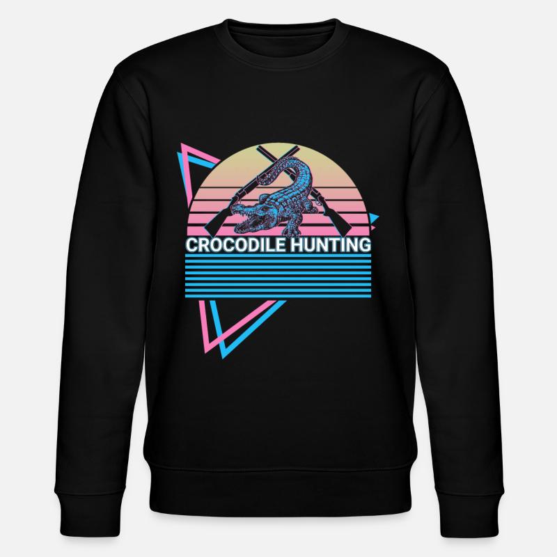 Crocodile Hunting Crocodile Hunter Rétro - Sweat bio CHANGER Stanley/Stella Unisexe - noir