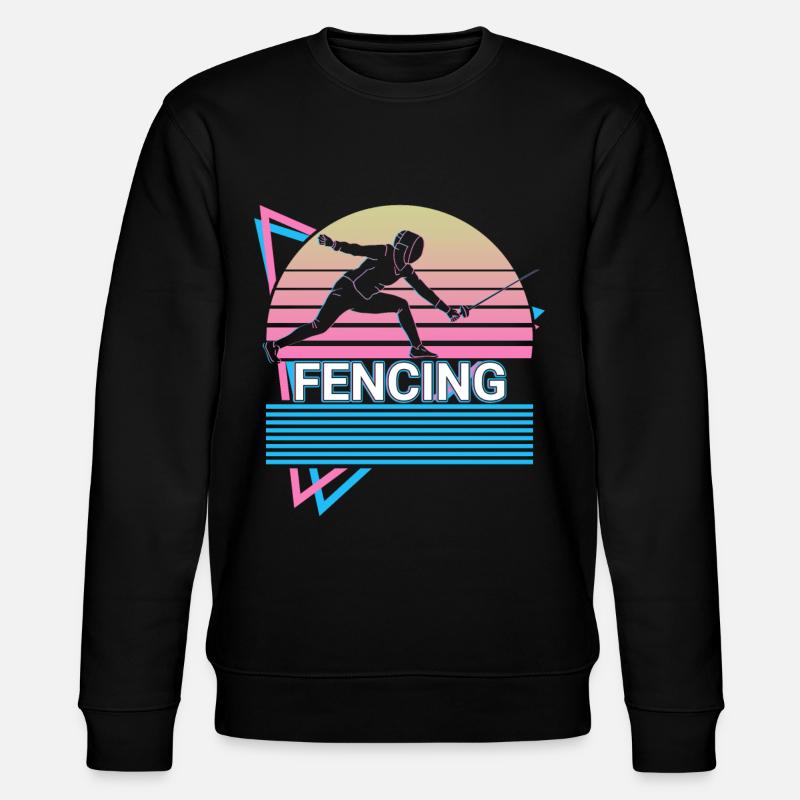 Escrime Rétro Clôture - Sweat bio CHANGER Stanley/Stella Unisexe - noir