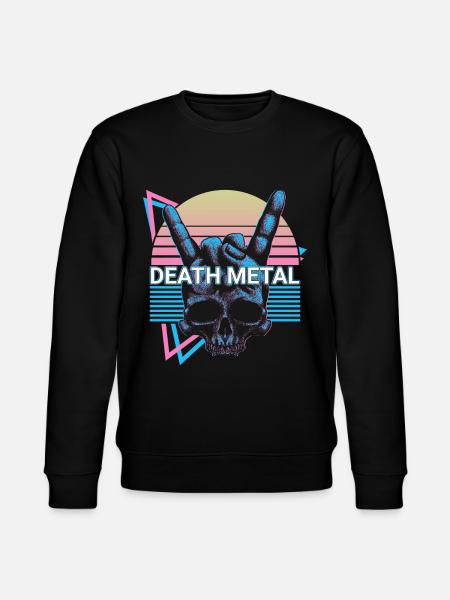 Death Metal Retro - Stanley/Stella Unisex Bio-Sweatshirt CHANGER  - Schwarz