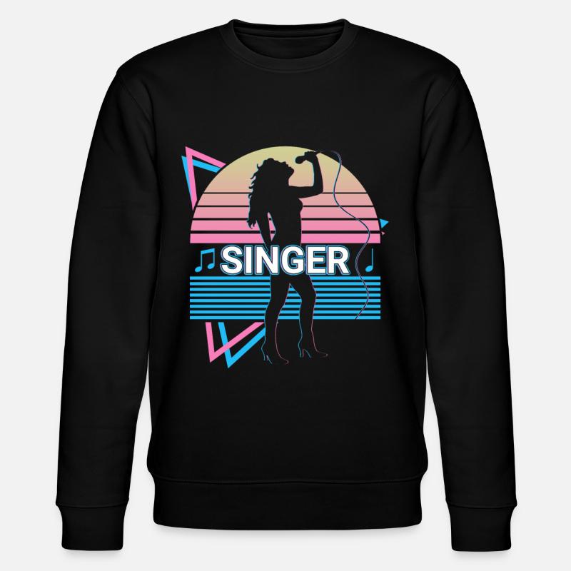 Chanteur Chant Rétro - Sweat bio CHANGER Stanley/Stella Unisexe - noir