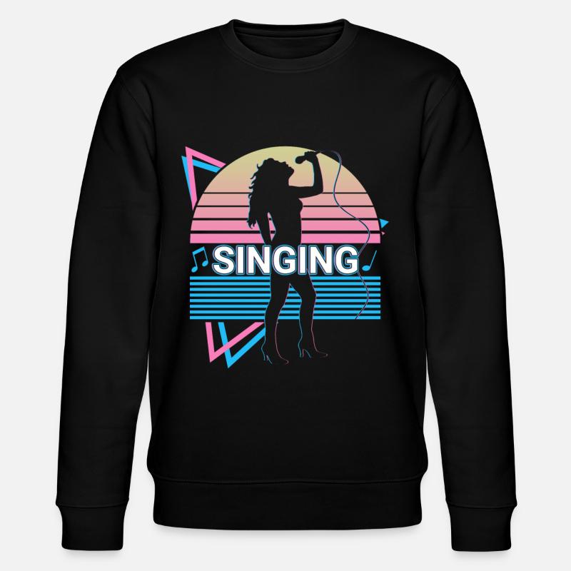 Chant Chanteur Retro - Sweat bio CHANGER Stanley/Stella Unisexe - noir