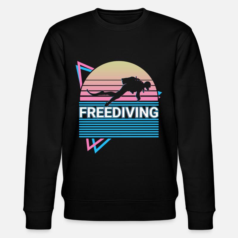 Apnée Freediver Rétro - Sweat bio CHANGER Stanley/Stella Unisexe - noir