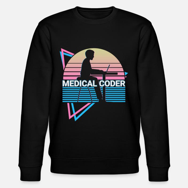 Codeur médical Rétro - Sweat bio CHANGER Stanley/Stella Unisexe - noir