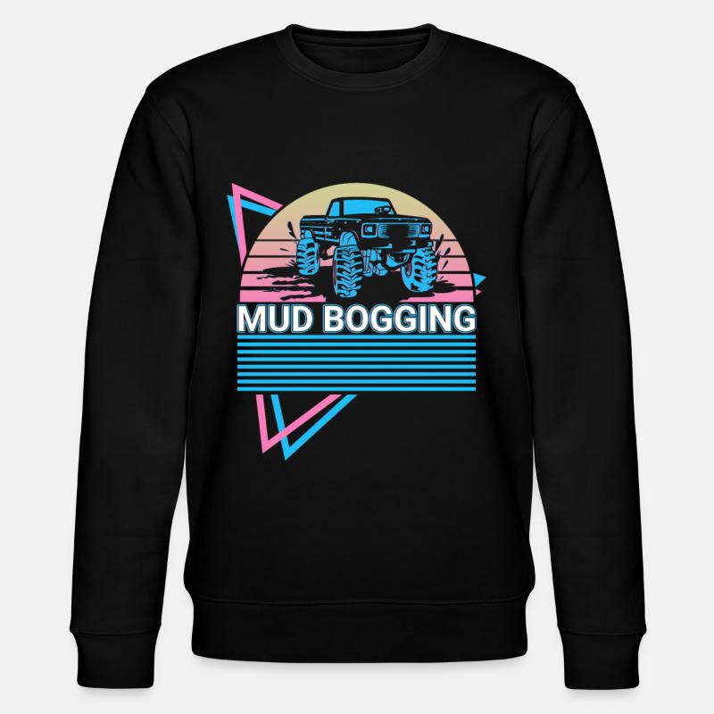 Mud Bogging Retro - Stanley/Stella Unisex Bio-Sweatshirt CHANGER - Schwarz