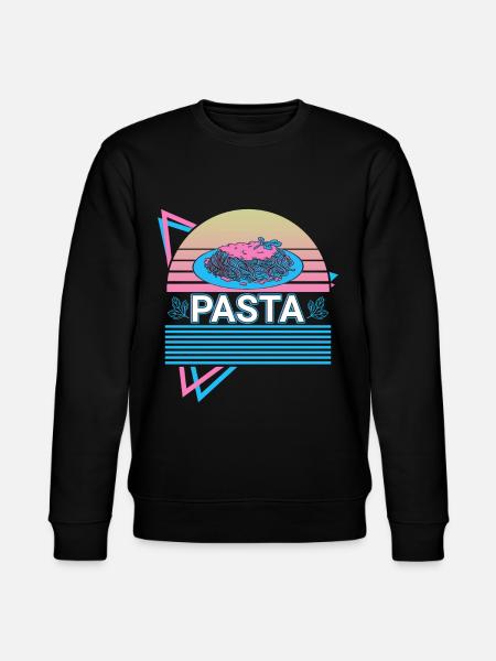 Pasta Retro Pasta Italian - Stanley/Stella CHANGER Unisex Organic Sweatshirt - black