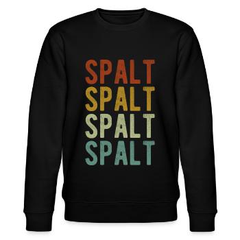 Spalt Stadt Retro Vintage - Stanley/Stella Unisex Bio-Sweatshirt CHANGER  - Schwarz - Vorne - Nik (191cm) & Marisol (170cm)