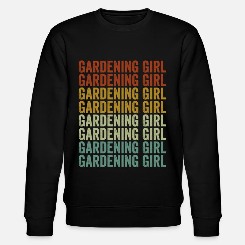 Gartenarbeit Mädchen Gartenarbeit Mädchen - Stanley/Stella Unisex Bio-Sweatshirt CHANGER - Schwarz