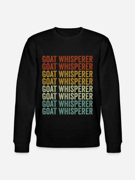 Goat Whisperer Goat Lover Farmer - Stanley/Stella CHANGER Unisex Organic Sweatshirt - black