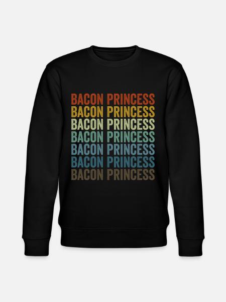 Bacon Princess Bacon Lover Princess - Stanley/Stella CHANGER Unisex Organic Sweatshirt - black
