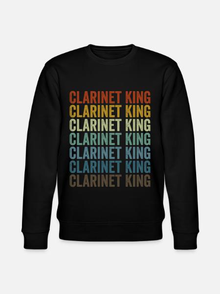 Clarinet King Clarinet Player King - Stanley/Stella CHANGER Unisex Organic Sweatshirt - black