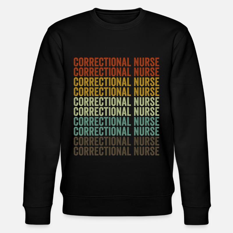Krankenschwester im Strafvollzug Krankenschwester - Stanley/Stella Unisex Bio-Sweatshirt CHANGER  - Schwarz
