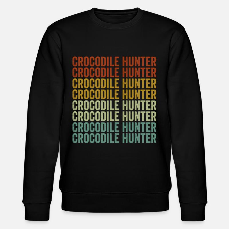 Crocodile hunters Crocodile hunters - Stanley/Stella CHANGER Unisex Organic Sweatshirt - black