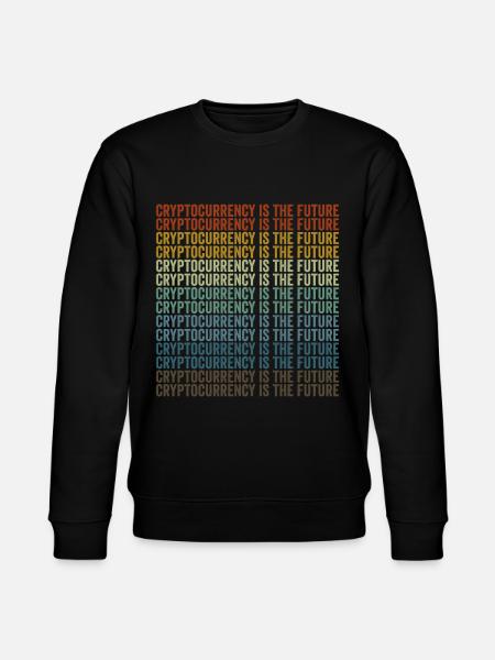 Cryptocurrency is the future Bitcoin - Stanley/Stella CHANGER Unisex Organic Sweatshirt - black