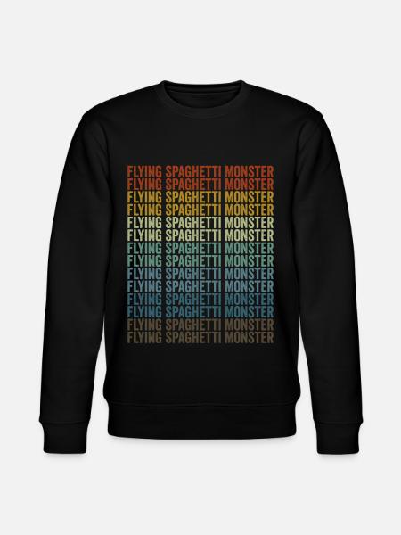 Flying Spaghetti Monster Flying Spaghettimo - Stanley/Stella CHANGER Unisex Organic Sweatshirt - black