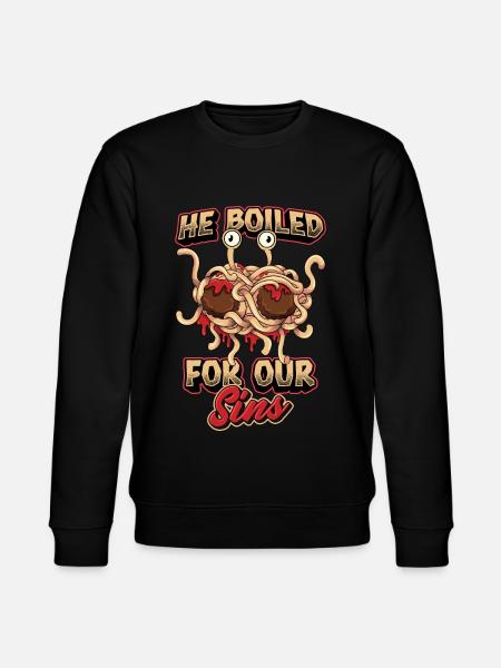 Flying Spaghetti Monster Pastafari - Stanley/Stella CHANGER Unisex Organic Sweatshirt - black