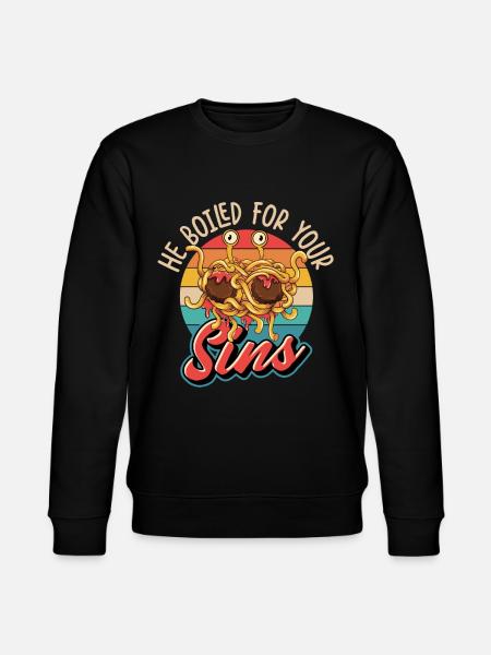 Spaghetti volant Monster FSM Retro - Sweat bio CHANGER Stanley/Stella Unisexe - noir