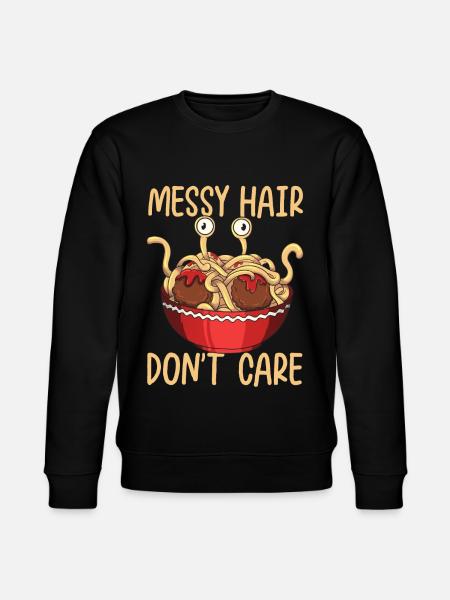 Flying Spaghetti Monster Pastafari - Stanley/Stella CHANGER Unisex Organic Sweatshirt - black