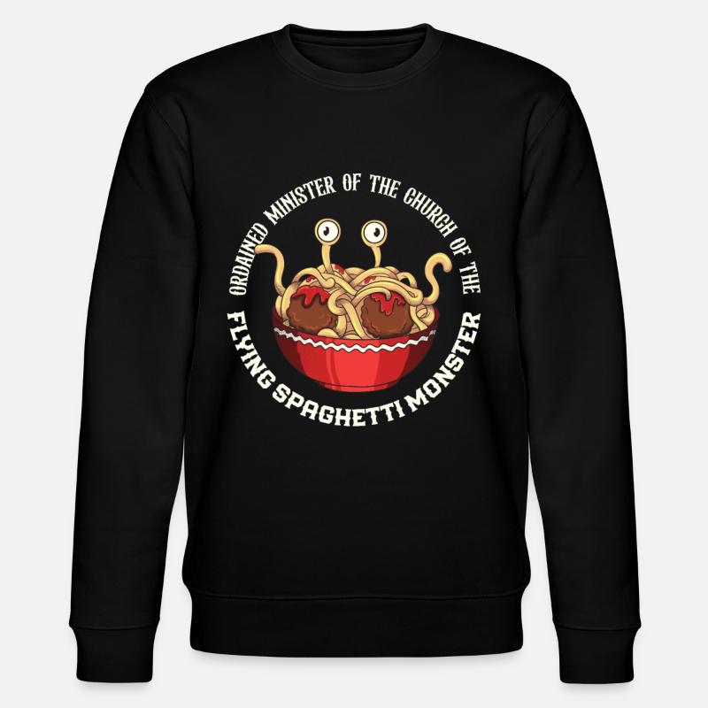 Flying Spaghetti Monster Pastafari - Stanley/Stella CHANGER Unisex Organic Sweatshirt - black