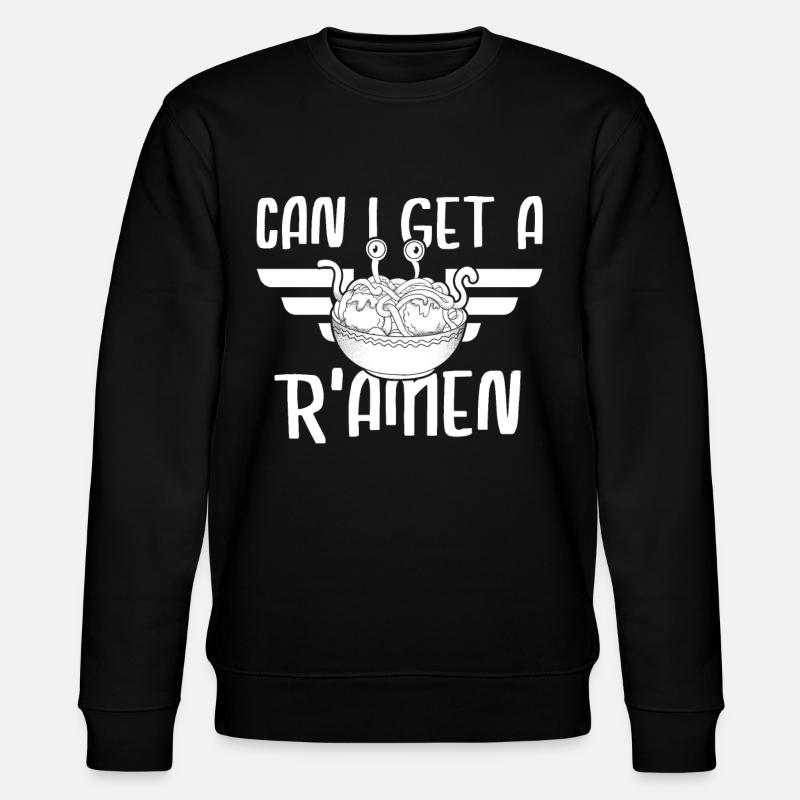 Fliegendes Spaghettimonster FSM Pastafarian - Stanley/Stella Unisex Bio-Sweatshirt CHANGER  - Schwarz