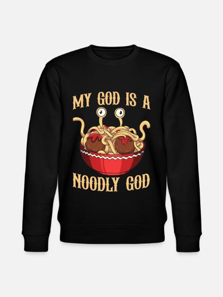 Fliegendes Spaghettimonster FSM - Stanley/Stella Unisex Bio-Sweatshirt CHANGER  - Schwarz