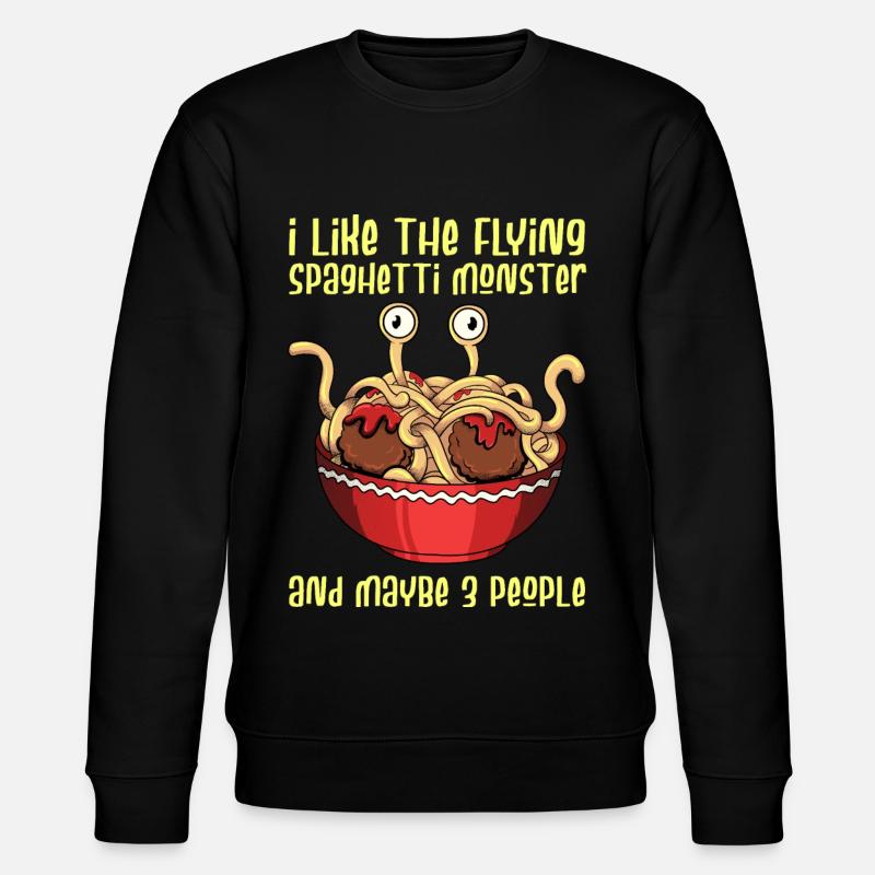 Fliegendes Spaghettimonster Pastafari Pastafari - Stanley/Stella Unisex Bio-Sweatshirt CHANGER - Schwarz