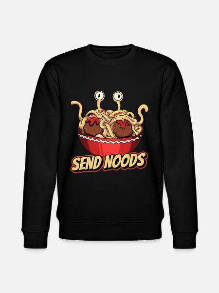 Flying Spaghetti Monster Pastafarian Pastafari - Stanley/Stella CHANGER Unisex Organic Sweatshirt - black