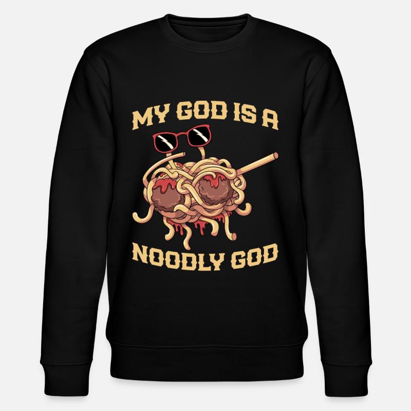 Dab Flying Spaghetti Monster - Stanley/Stella CHANGER Unisex Organic Sweatshirt - black