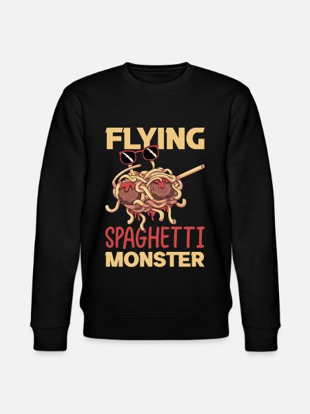 Dab Flying Spaghetti Monster - Stanley/Stella CHANGER Unisex Organic Sweatshirt - black
