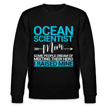 Funny Marine Biologist Marine Biology - Stanley/Stella CHANGER Unisex Organic Sweatshirt - black - Front - Nik (191cm) & Marisol (170cm)