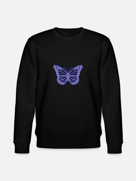 Cassette Futurism Butterfly Retro Futurism - Stanley/Stella CHANGER Unisex Organic Sweatshirt - black