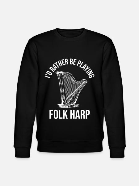 Harpist Harpist - Stanley/Stella CHANGER Unisex Organic Sweatshirt - black