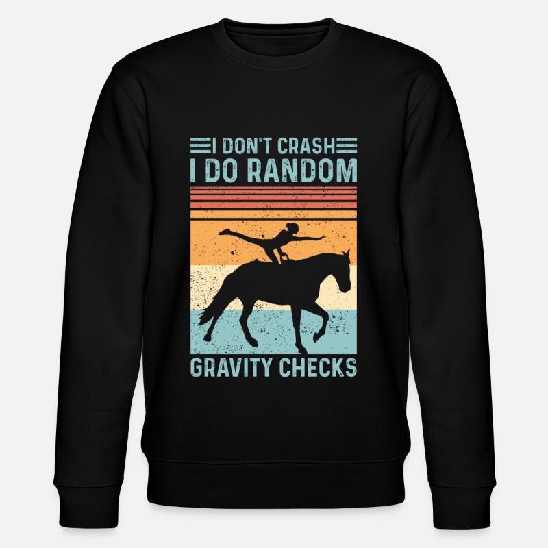 Random Check Gravity Vaulting Retro - Stanley/Stella CHANGER Unisex Organic Sweatshirt - black