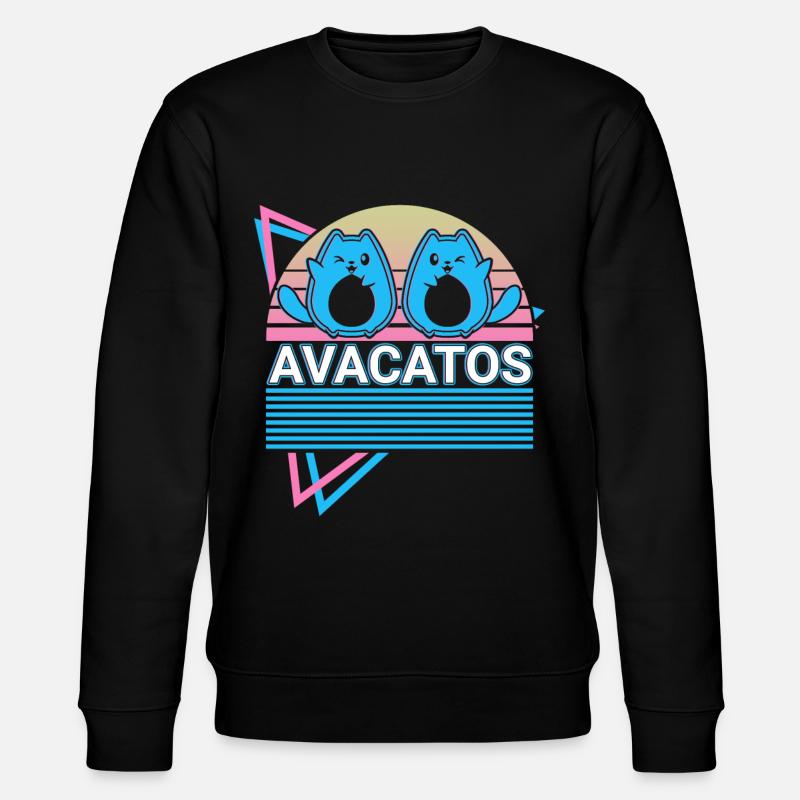 Drôle d’avocat rétro de chat - Sweat bio CHANGER Stanley/Stella Unisexe - noir
