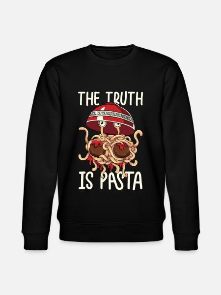 Flying Spaghetti Monster FSM Pastafarian - Stanley/Stella CHANGER Unisex Organic Sweatshirt - black