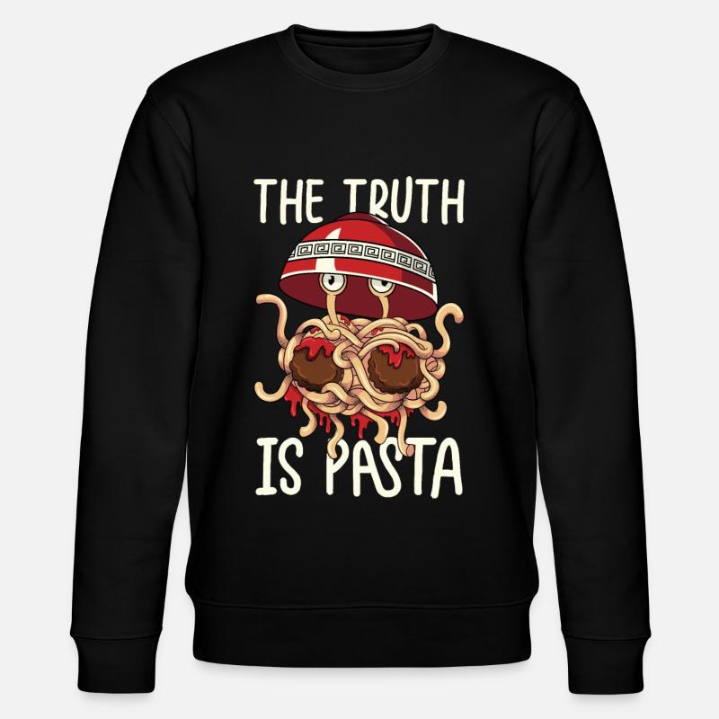 Monstre spaghetti volant FSM Pastafarian - Sweat bio CHANGER Stanley/Stella Unisexe - noir