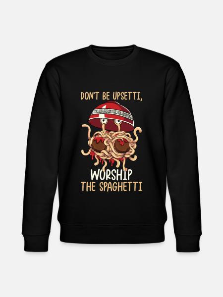 Flying Spaghetti Monster FSM - Stanley/Stella CHANGER Unisex Organic Sweatshirt - black