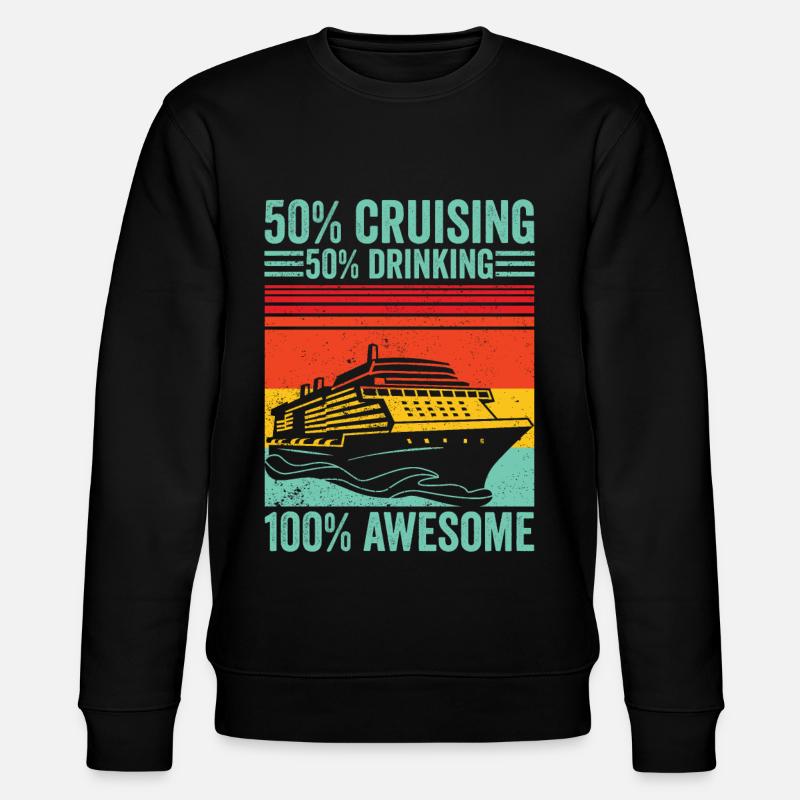 Funny Cruise Retro - Stanley/Stella CHANGER Unisex Organic Sweatshirt - black